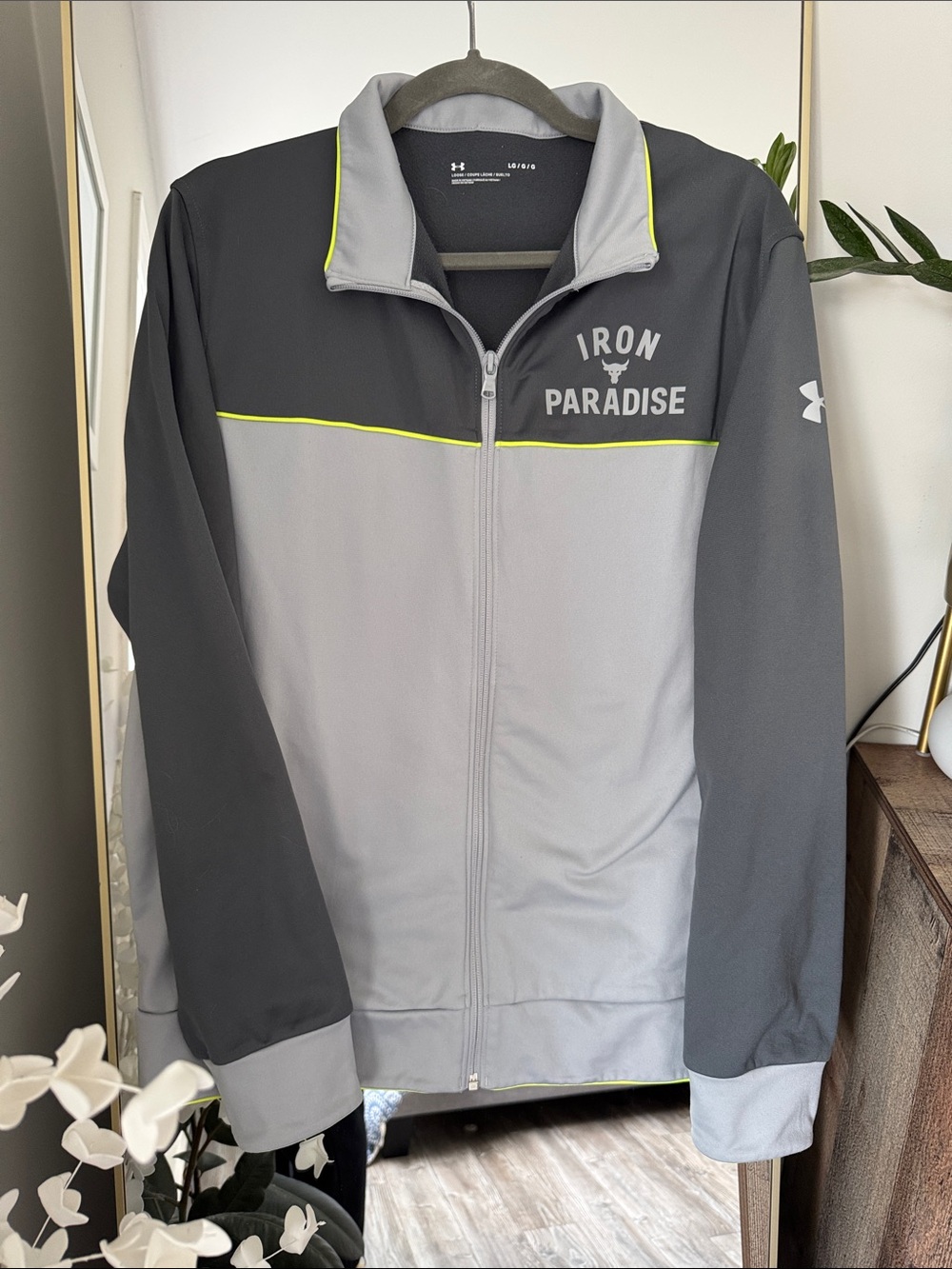 Under Armour Grey & Charcoal Iron Paradise Full-Zip Performance Jacket